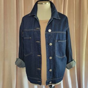 Jean Jacket Oversized Dark Wash